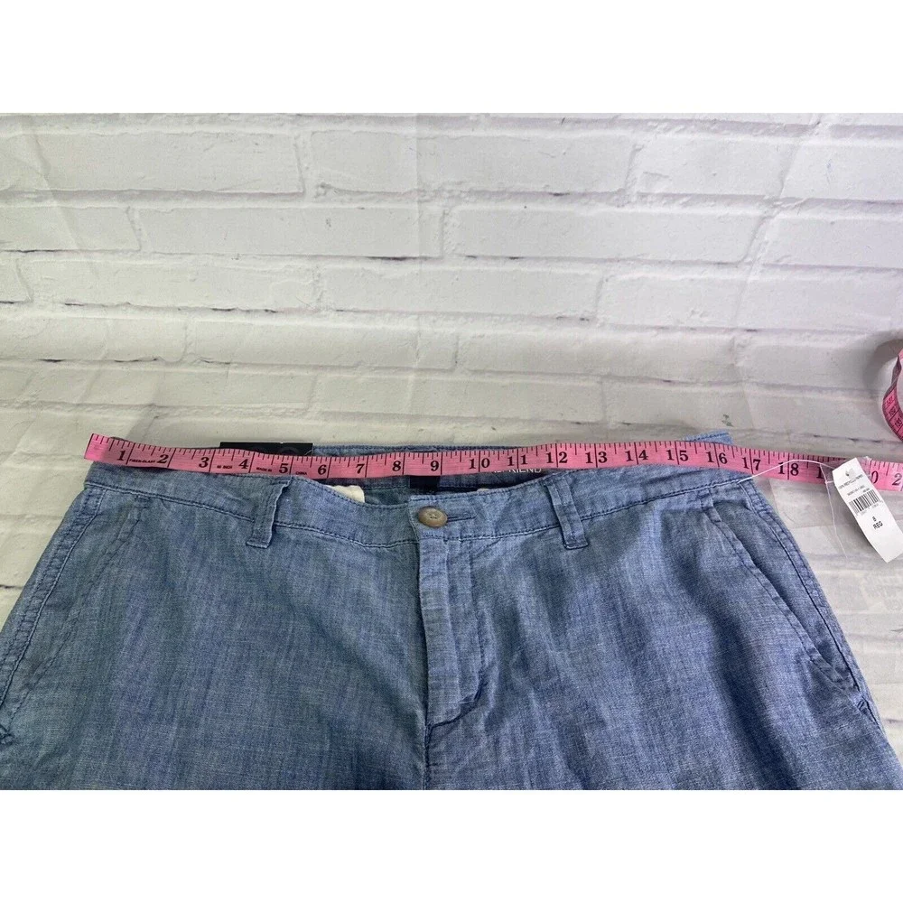 Gap Womens Pant Girlfriend Khaki Chino Slim Straight Leg Mid Rise Blue Size 8 29 - Picture 6 of 9